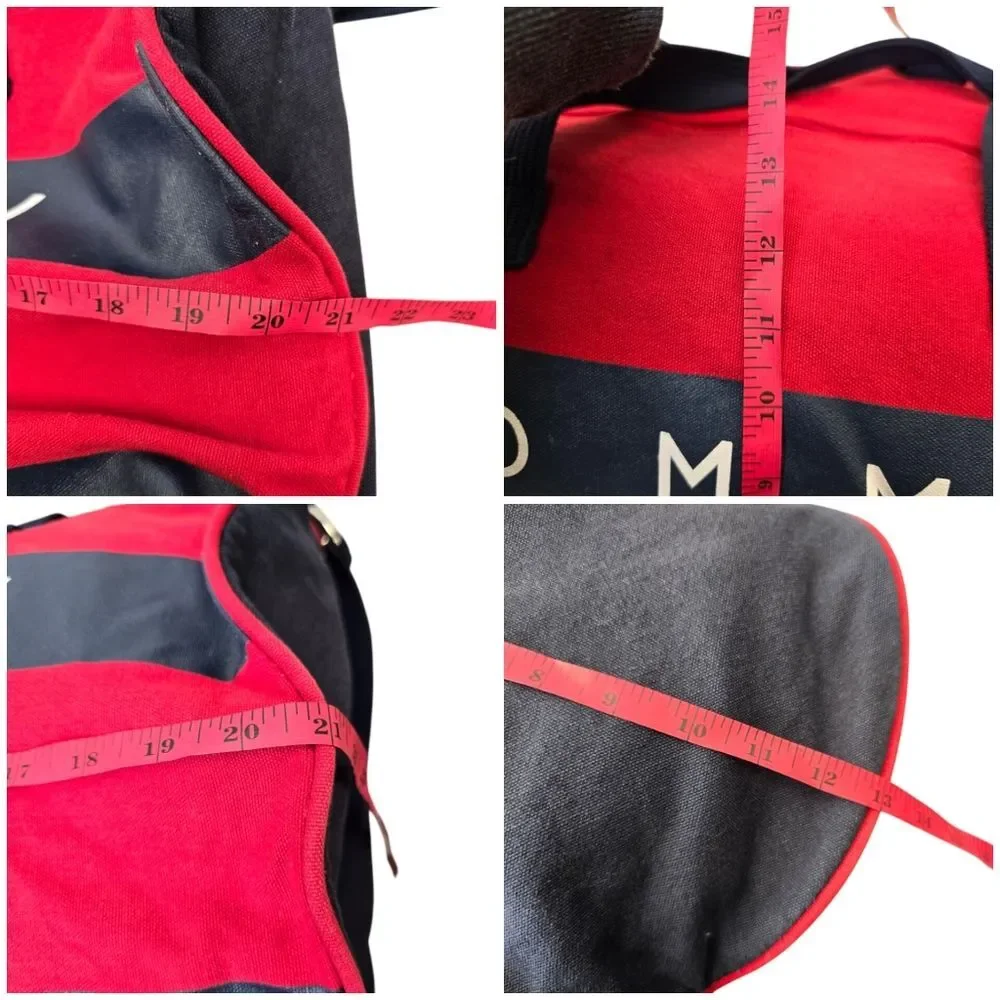 Vintage 90’s Tommy Hilfiger Big Flag Spell Out Duffel Bag Travel Gym